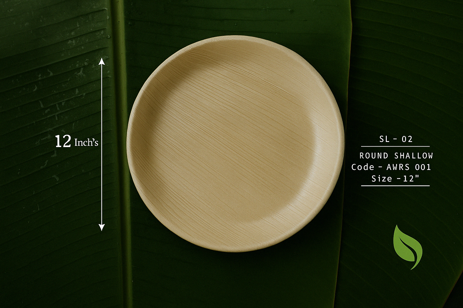 Round Areca Plate